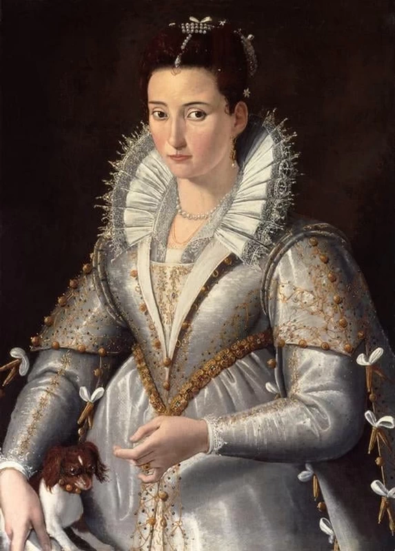 Ritratto di nobildonna con il cagnolino
